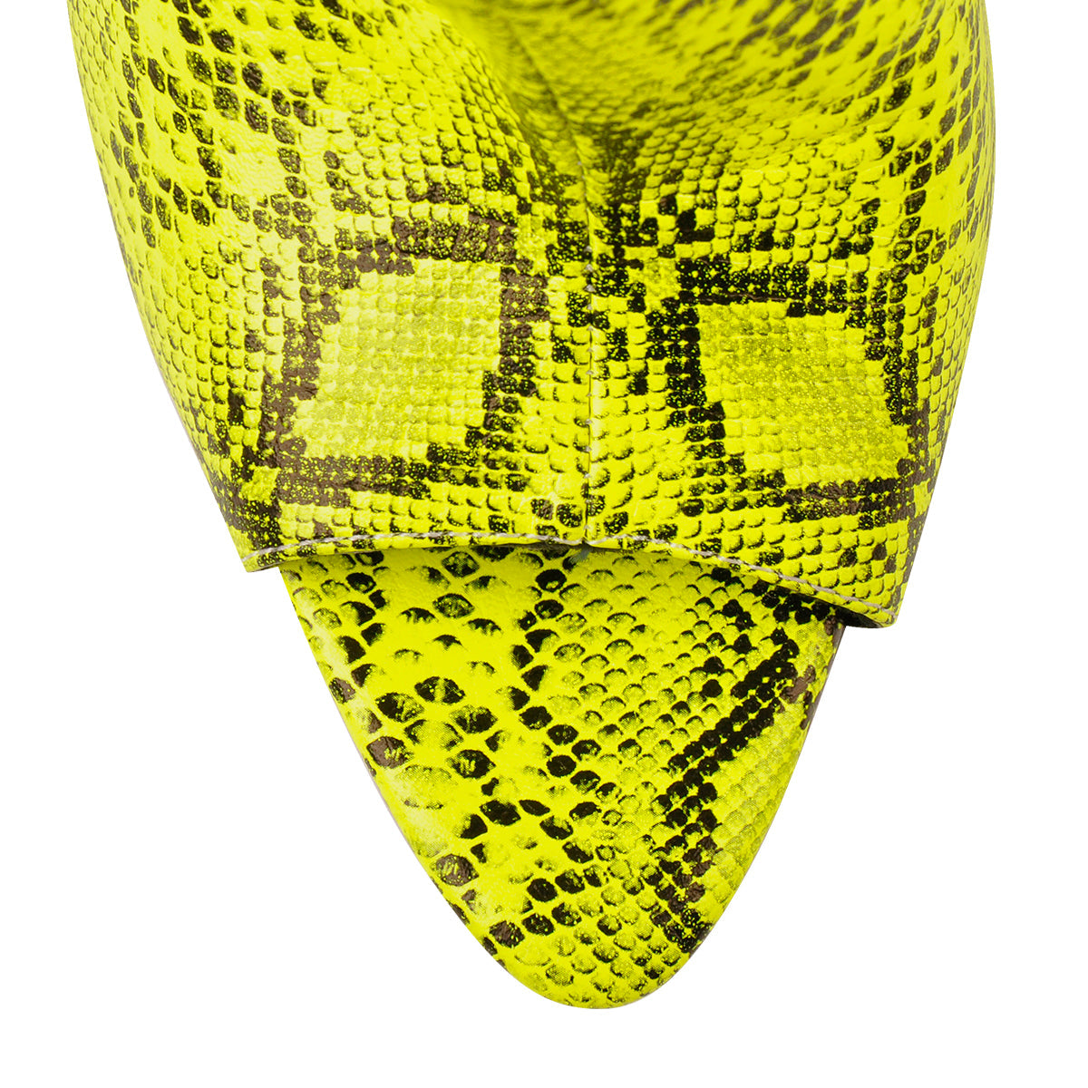 Open Toe Snake Fluorescent Color Stiletto High Heel Over The Knee Boot - Onlymaker Premium