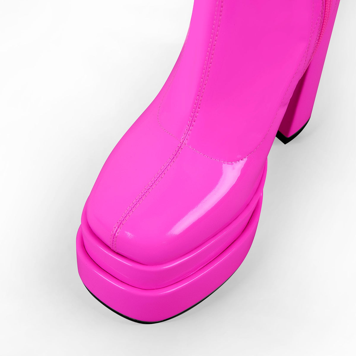 Platform Chunky High Heel Thigh Boots - Onlymaker Classic