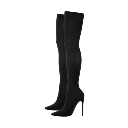 Pointy Toe Over The Knee Stockings Boots - Onlymaker Trending
