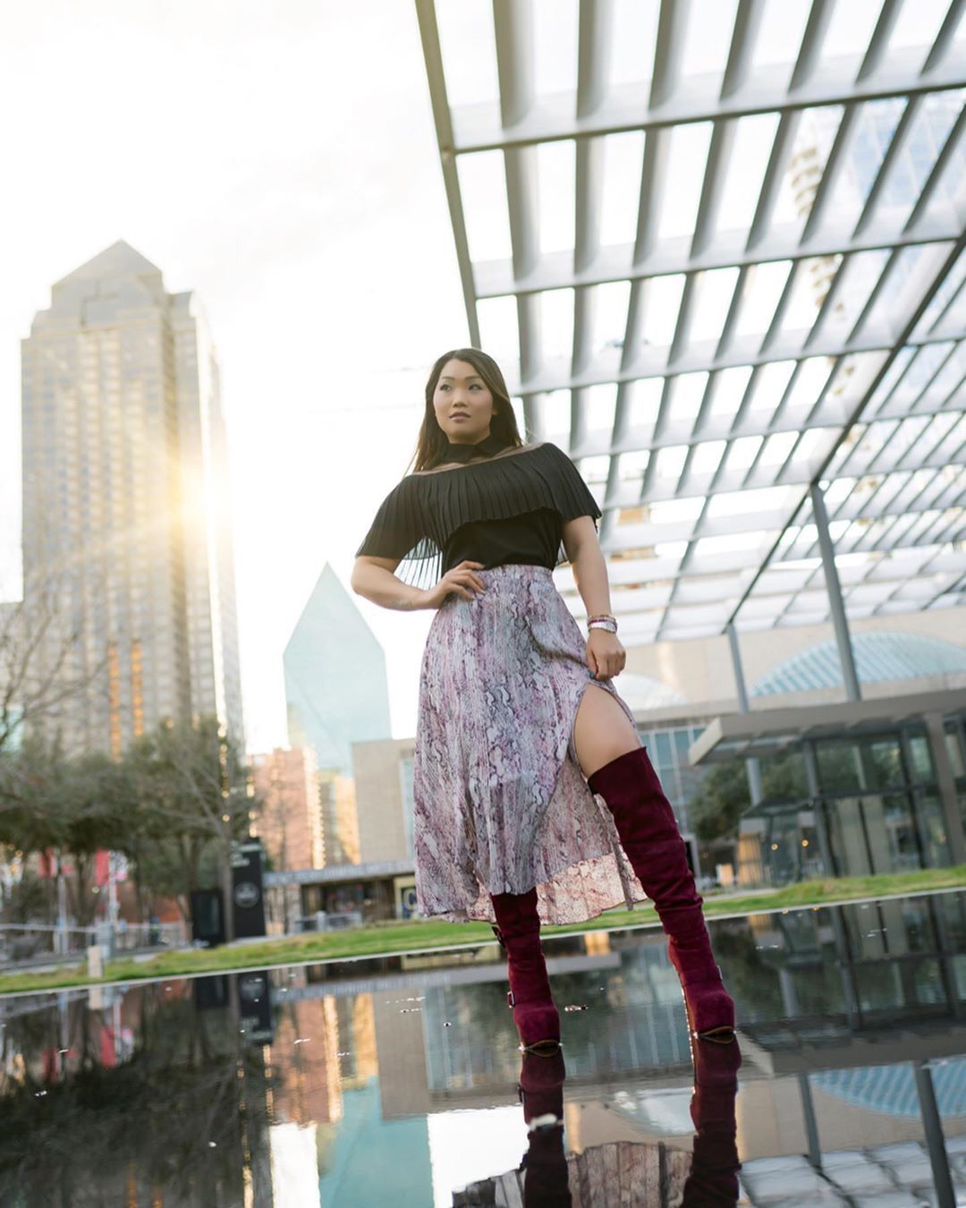 Suede Platform Buckle Stiletto Over The Knee High Boots - Onlymaker Special Offer