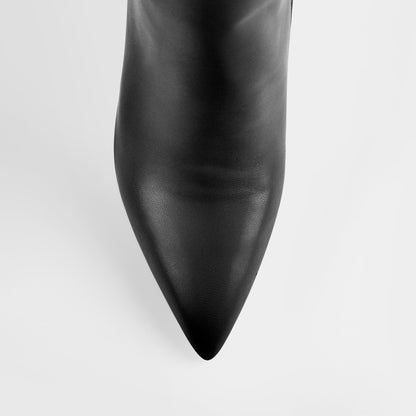 Pointed Toe Tight High Boots 4in Stiletto Heel - Onlymaker Everyday