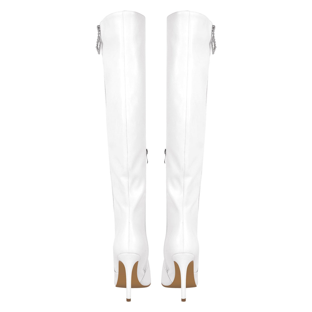 Pointed Toe Zipper Over The Knee Stilettos Boots - Onlymaker Essential