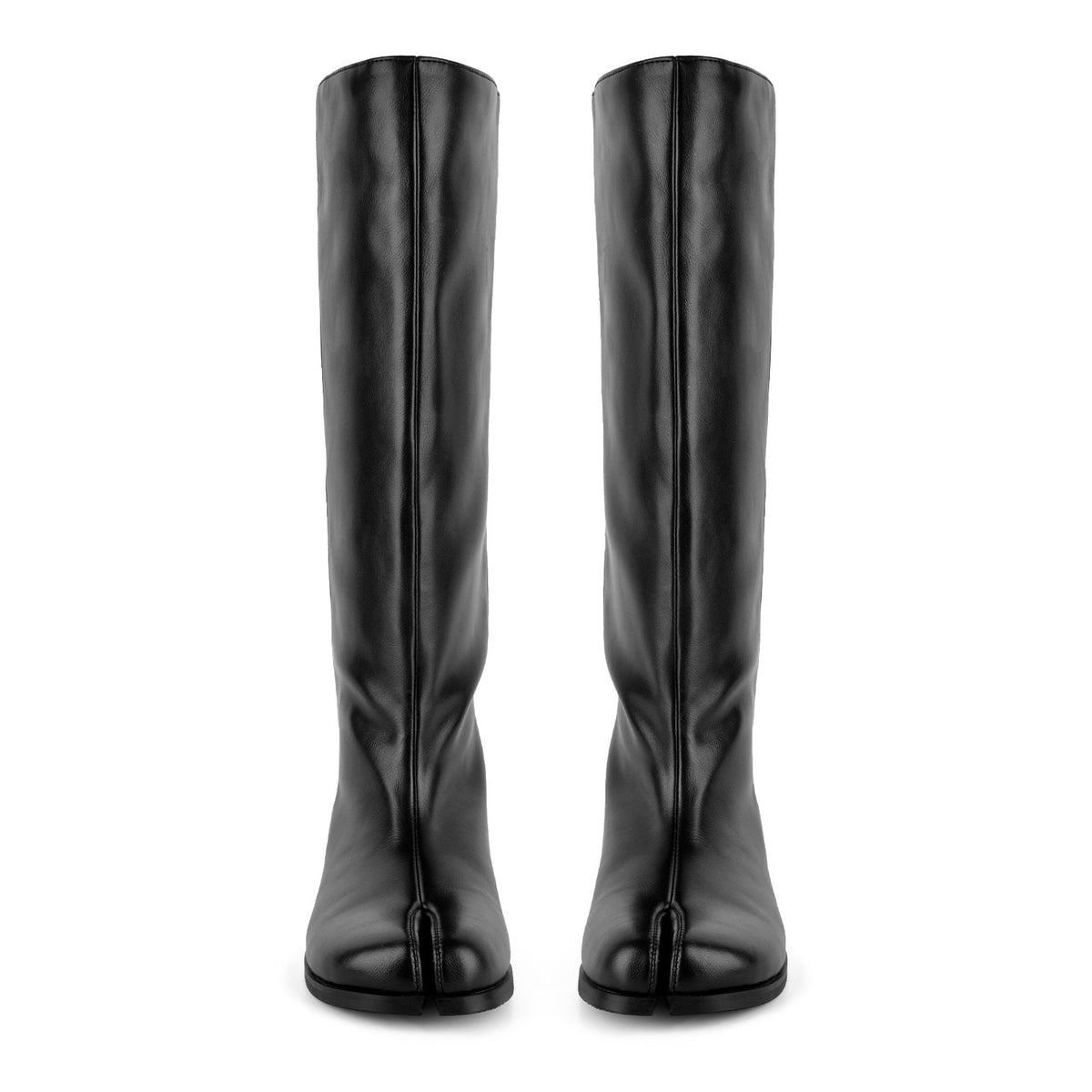 Round Toe Tabi Knee High Flat Boots - Onlymaker Latest