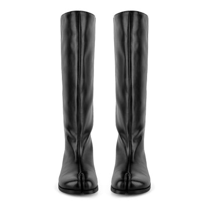 Round Toe Tabi Knee High Flat Boots - Onlymaker Latest
