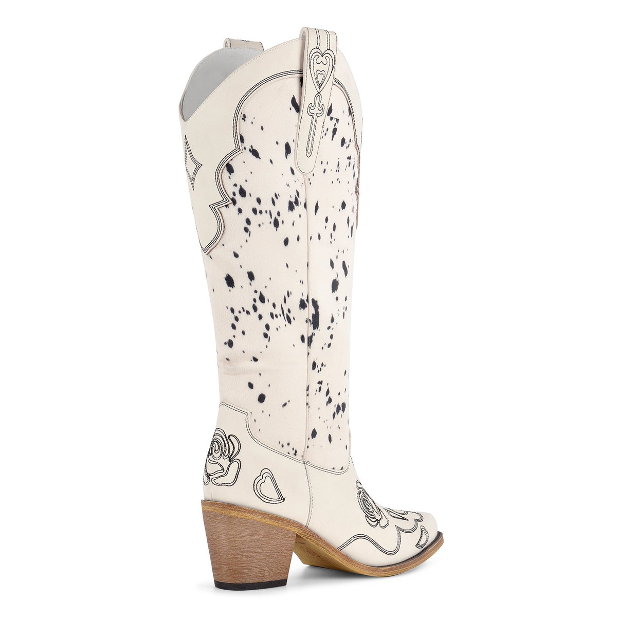 Embroidery Suede Patchwork Knee High Western Boots - Onlymaker Popular