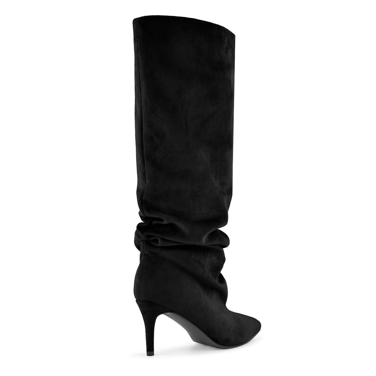 Pointed Toe Suede Slouch Knee High Boots - Onlymaker Discount