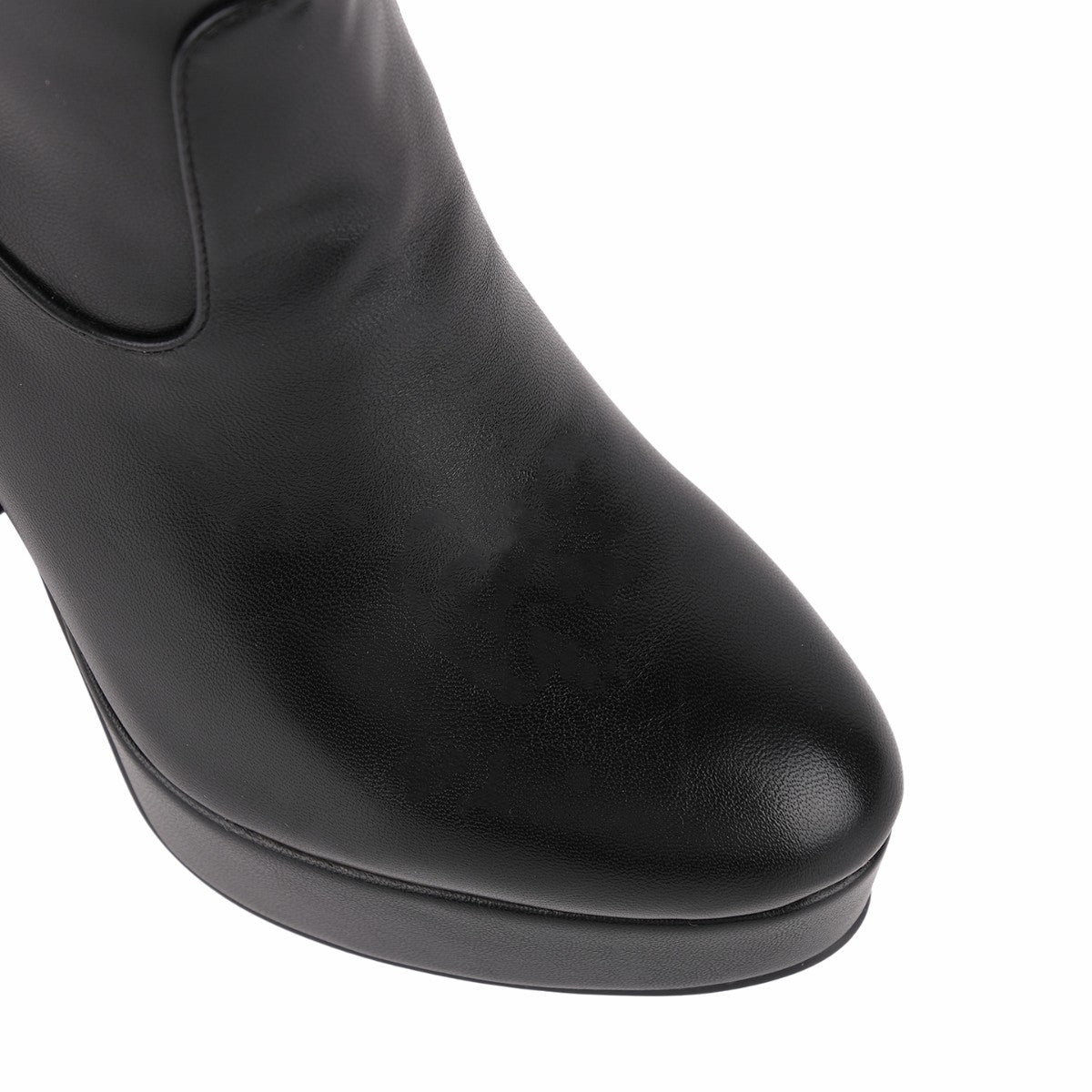 Round Toe Platform Knee High Boots - Onlymaker Trending
