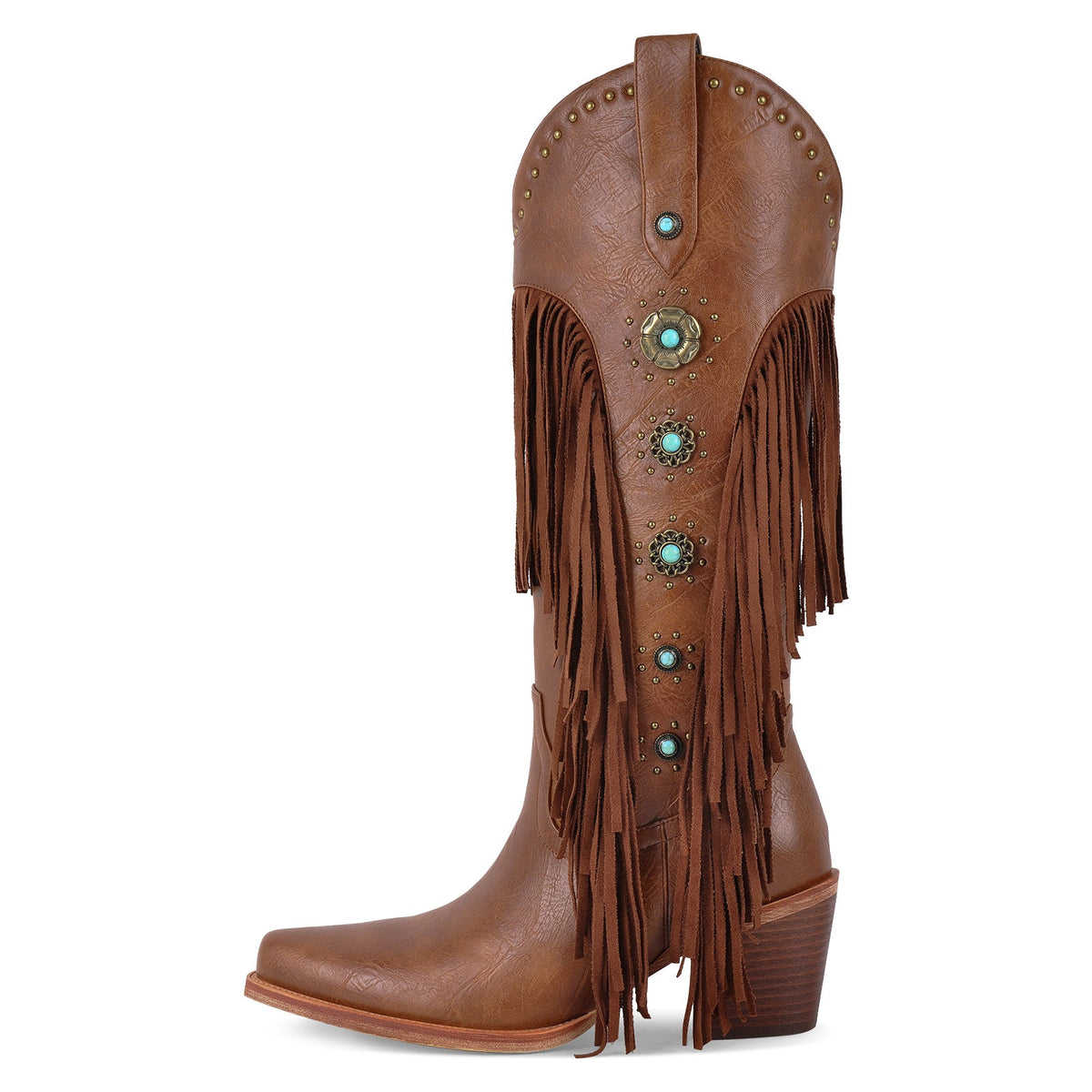 Fringe & Stud Western Boots - Onlymaker Classic