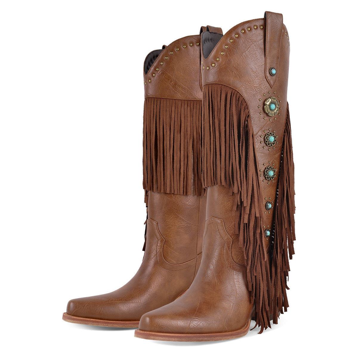 Fringe & Stud Western Boots - Onlymaker Classic