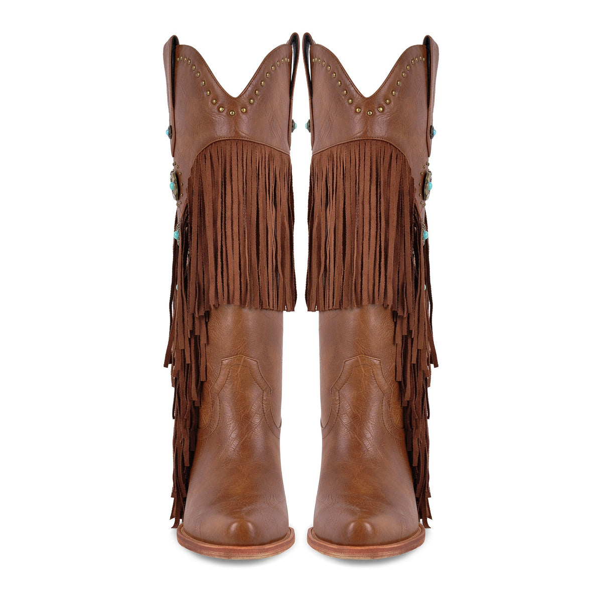 Fringe & Stud Western Boots - Onlymaker Classic