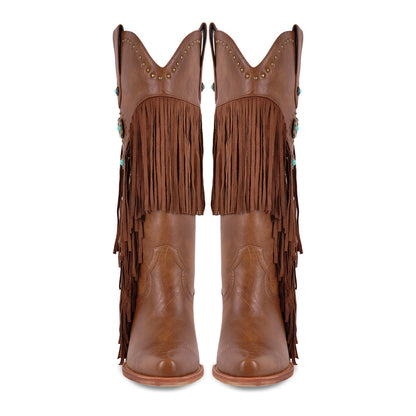 Fringe & Stud Western Boots - Onlymaker Classic