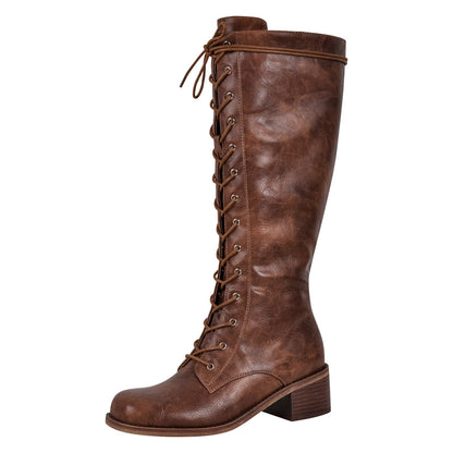 Lace-up Mid-calf Boot - Onlymaker Customer Favorite