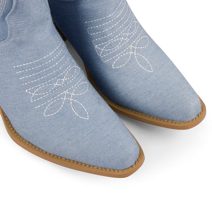 Embroidery Mid-Calf Cowboy Boots - Onlymaker Special Offer