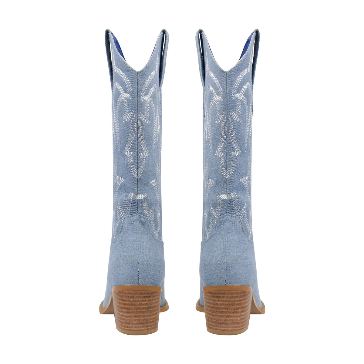 Embroidery Mid-Calf Cowboy Boots - Onlymaker Special Offer