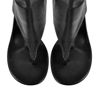 Thong Round Toe Mid-Calf Bootie Sandals - Onlymaker Customer Favorite