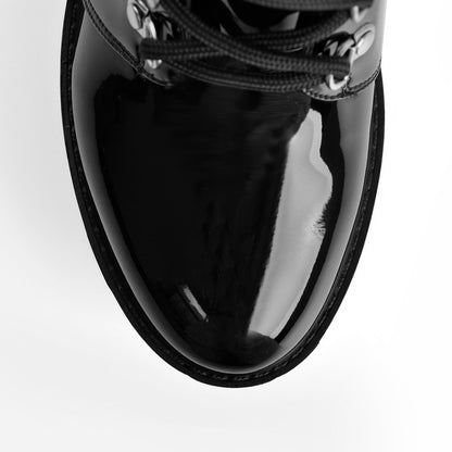 Holographic Platform Chunky Heels Boots - Onlymaker Great Value