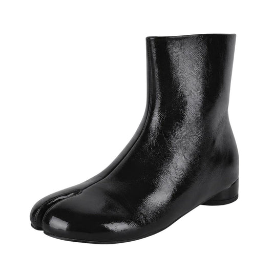 Round Toe Tabi Round Heel Flat Ankle Boots - Onlymaker Special Offer