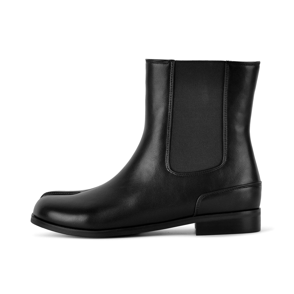 Round Toe Tabi Chelsea Flat Ankle Boots - Onlymaker Quality