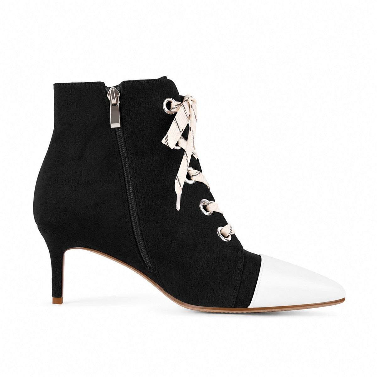 Suede Pointed Toe Lace-up Stiletto Ankle Boots - Onlymaker Popular