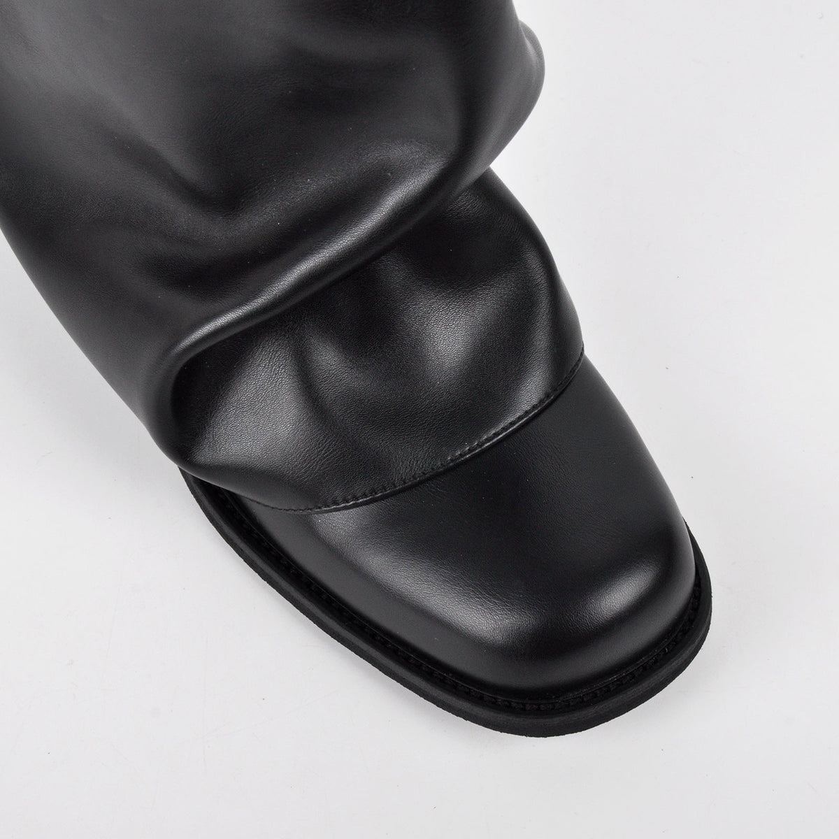Square Toe Fold Over Chunky Heel Ankle Boots - Onlymaker Top Pick
