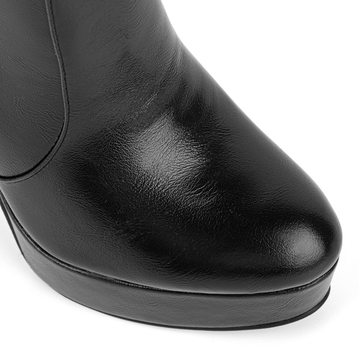 Platform Chunky Heel Zipper Ankle Boots - Onlymaker Sale
