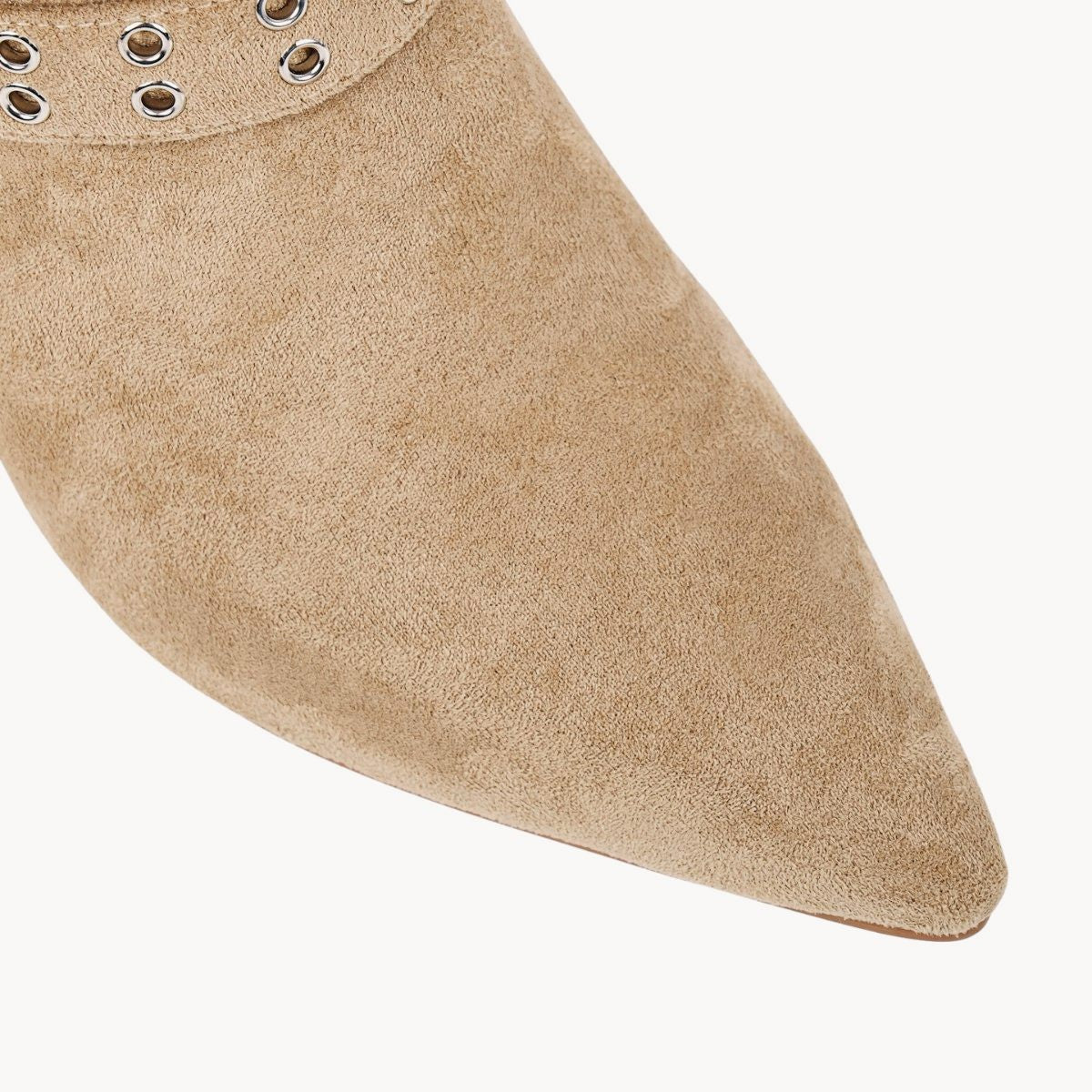 Suede Multi-Buckle Kitten Heel Ankle Boots - Onlymaker Quality