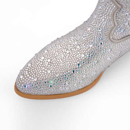 Rhinestone Cowboy Western Boots - Onlymaker Smart Buy
