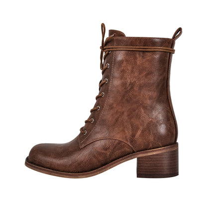 Square Toe Lace-up Ankle Men's Boot - Onlymaker Top Pick