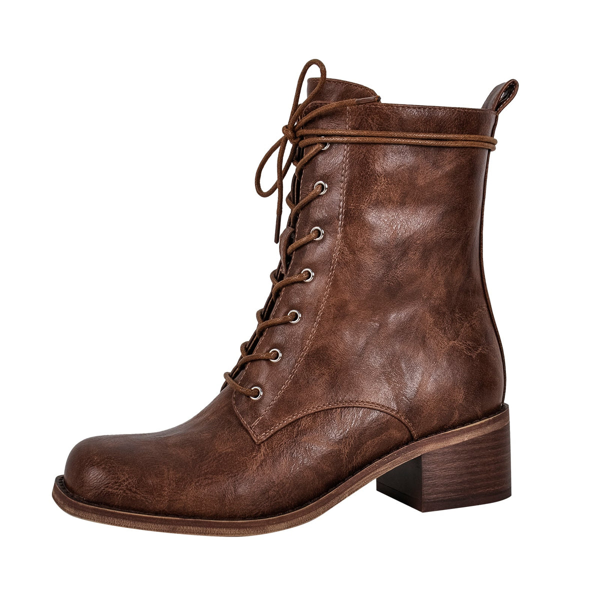 Square Toe Lace-up Ankle Men's Boot - Onlymaker Top Pick