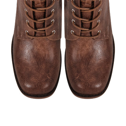 Square Toe Lace-up Ankle Men's Boot - Onlymaker Top Pick