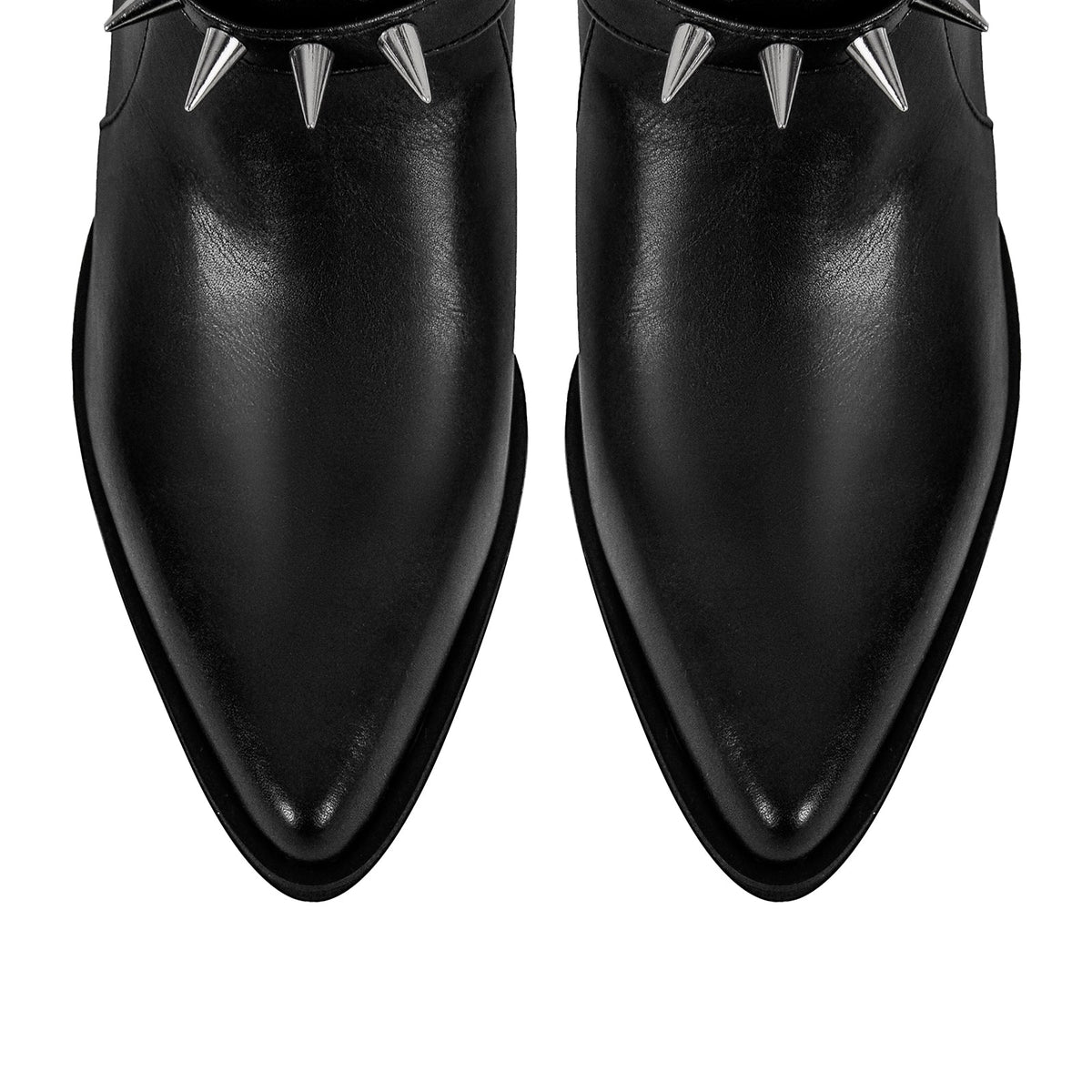 Chunky Heel Rivet Buckle Ankle Boots - Onlymaker Exclusive