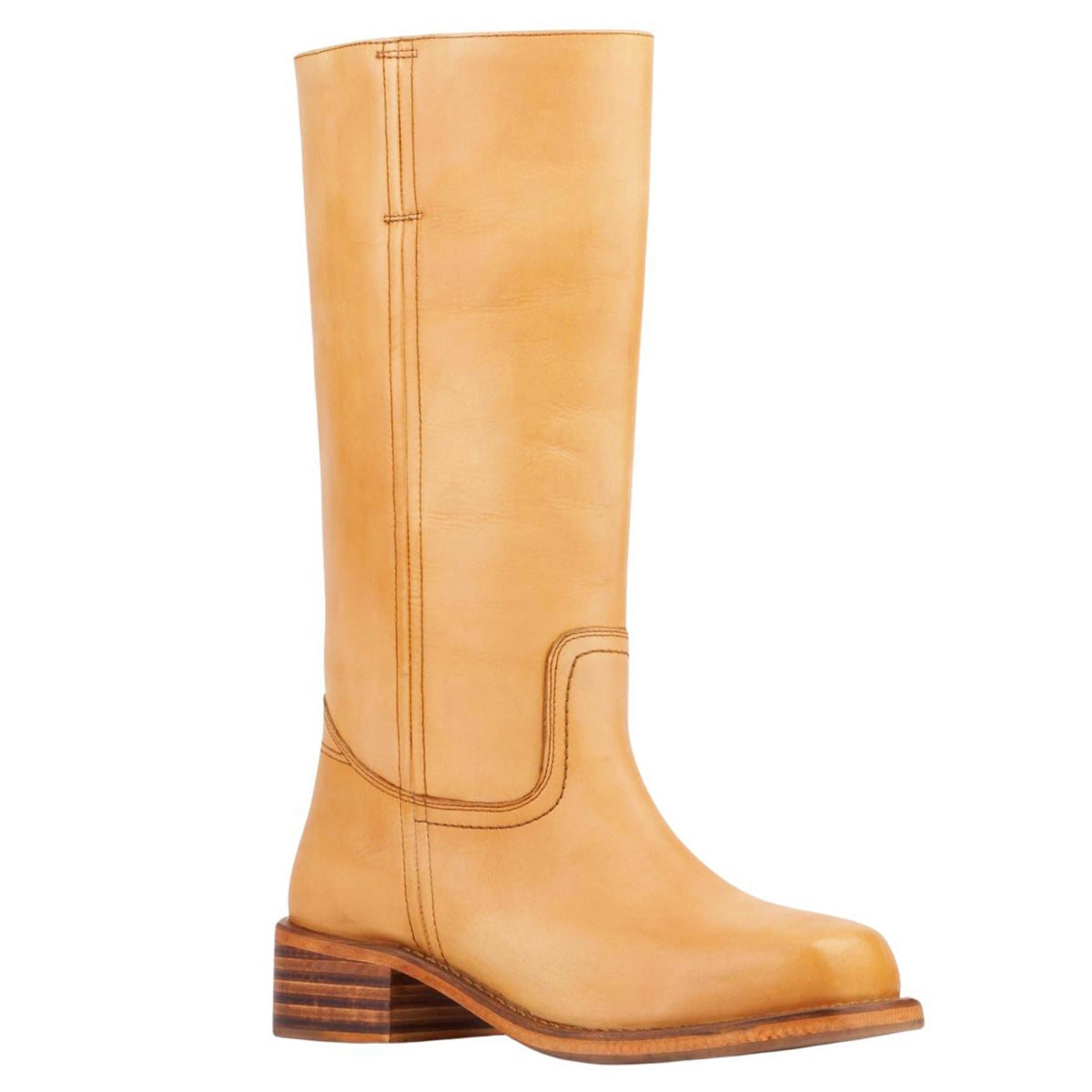 Square Toe Chunky Heel Knee High Boots - Onlymaker Great Value
