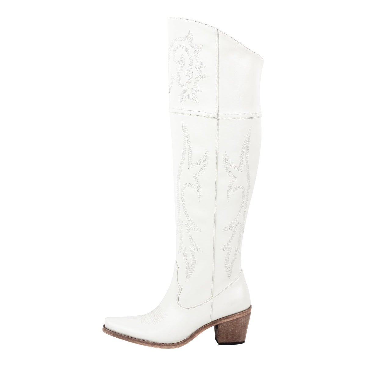 Onlymaker Boots Over The Knee Embroidered Western Boots - Onlymaker Top Pick