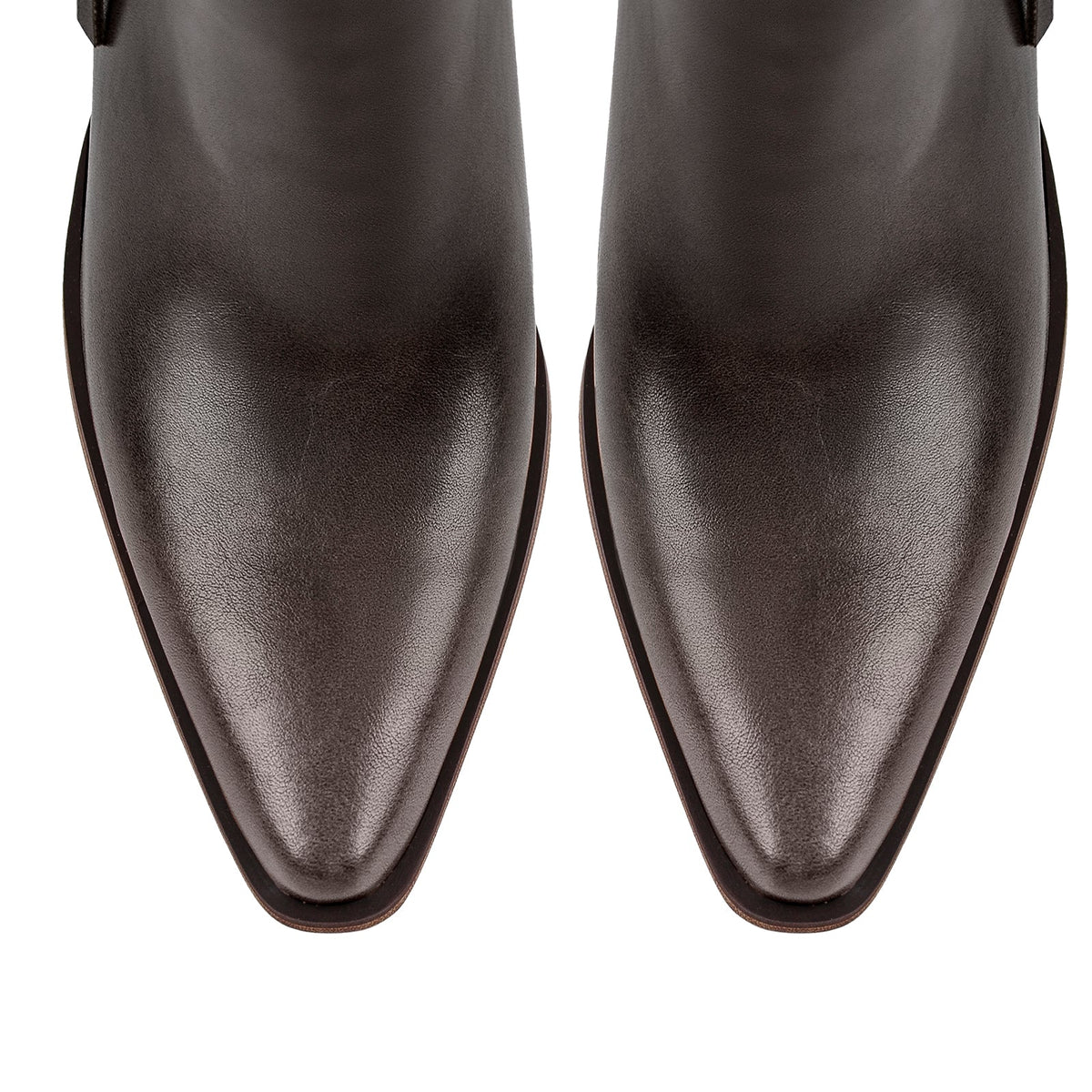 Pointed Toe Chunky Heel Zipper Ankle Booties - Onlymaker Sale