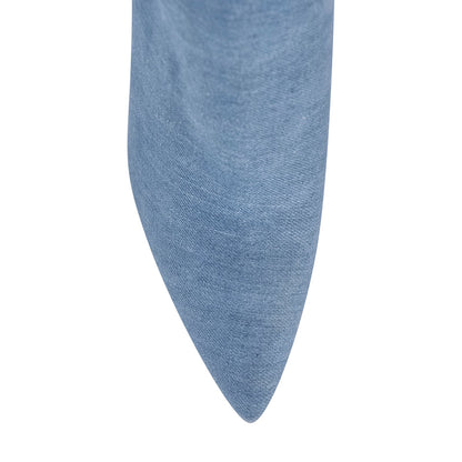 Denim Pointed Toe High Stiletto Over The Knee Boots - Onlymaker Best Seller