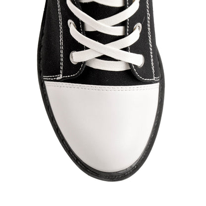 Platform Lace Up Canvas Boots - Onlymaker Best Seller