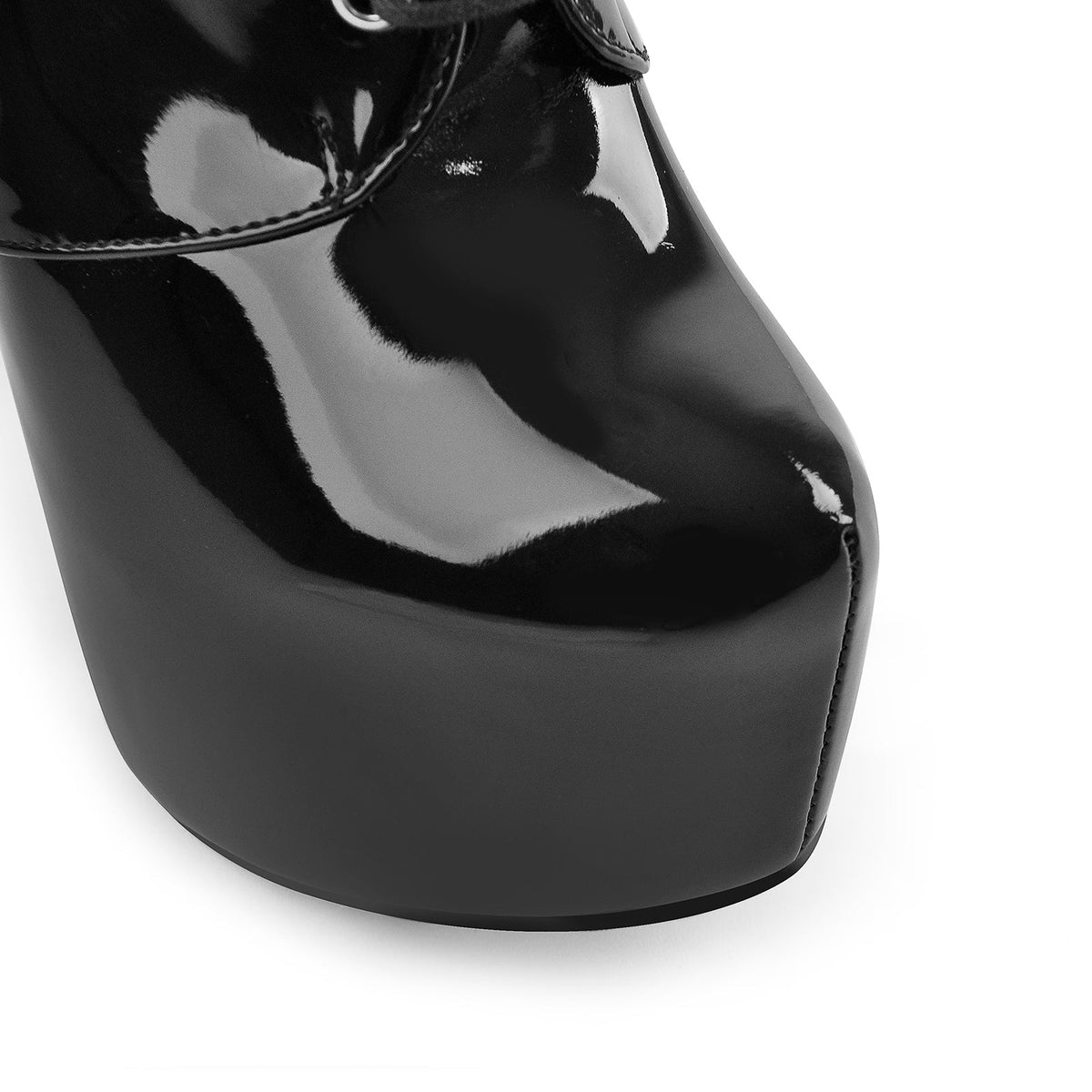 Rivet Platform Lace Up Stiletto Ankle Boots - Onlymaker Sale