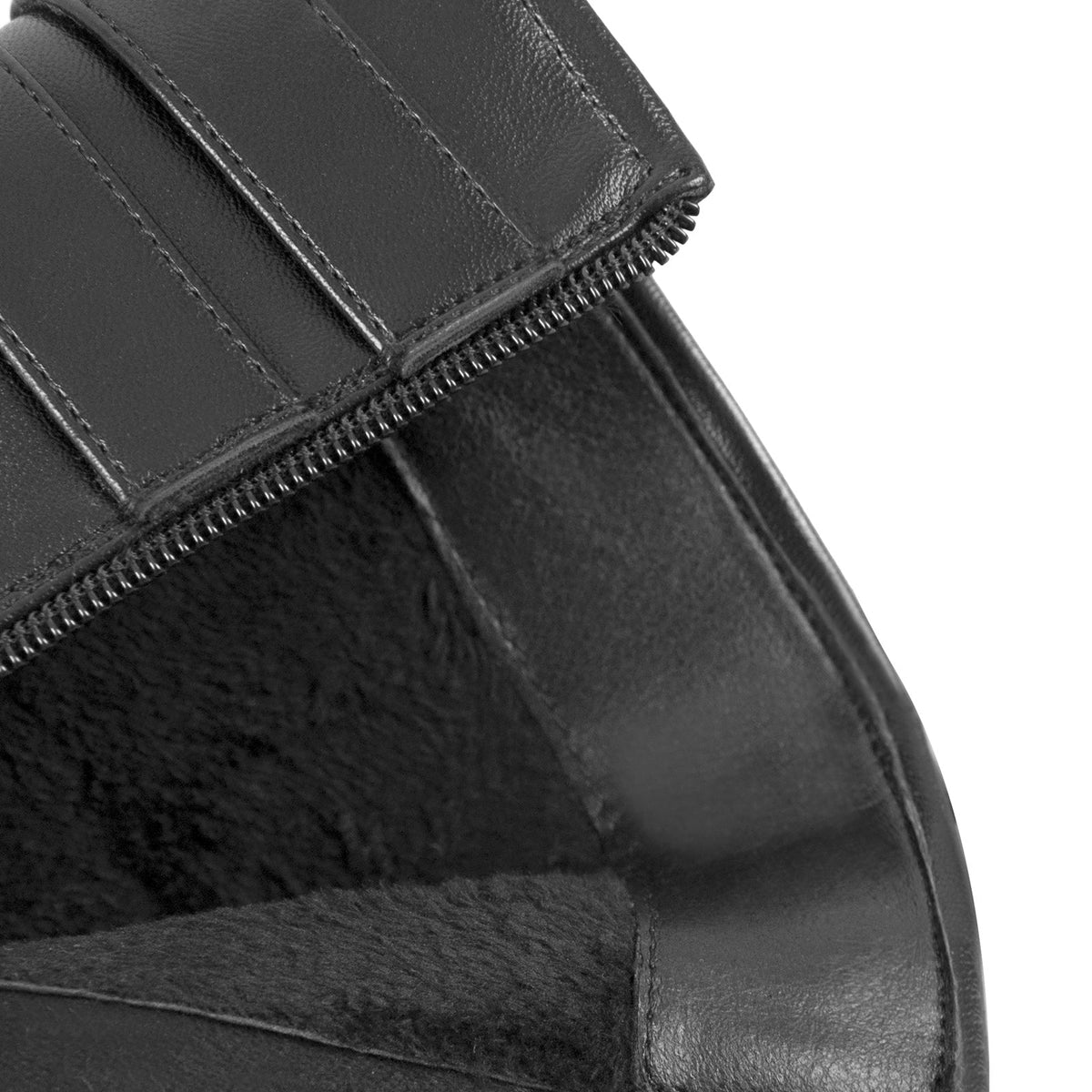 Platform Chunky High Heels Buckle Zip Ankle Boots - Onlymaker Best Price