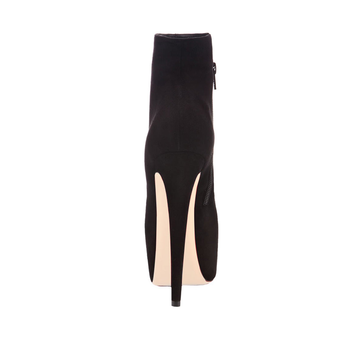 Round Toe Side Zipper Slim Ankle Boots - Onlymaker Hot Sale