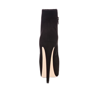 Round Toe Side Zipper Slim Ankle Boots - Onlymaker Hot Sale