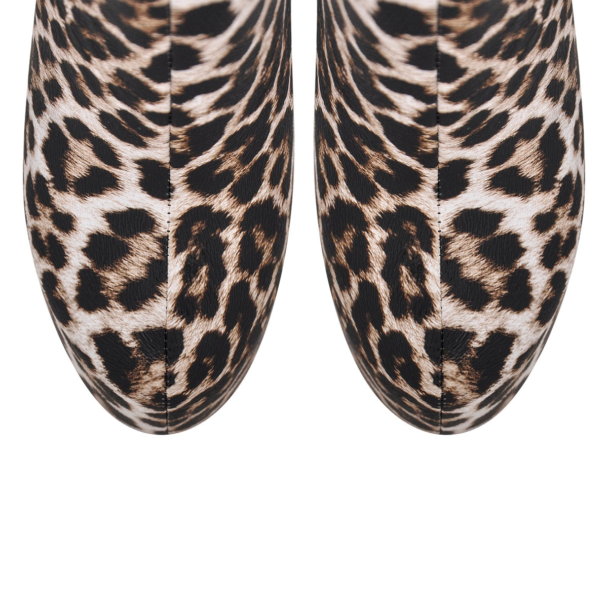 Leopard Platform Stiletto Ankle Boots - Onlymaker Quality