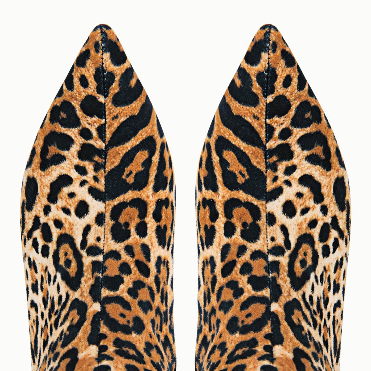 Red Leopard Pointed Toe Over The Knee Stiletto Boots - Onlymaker New