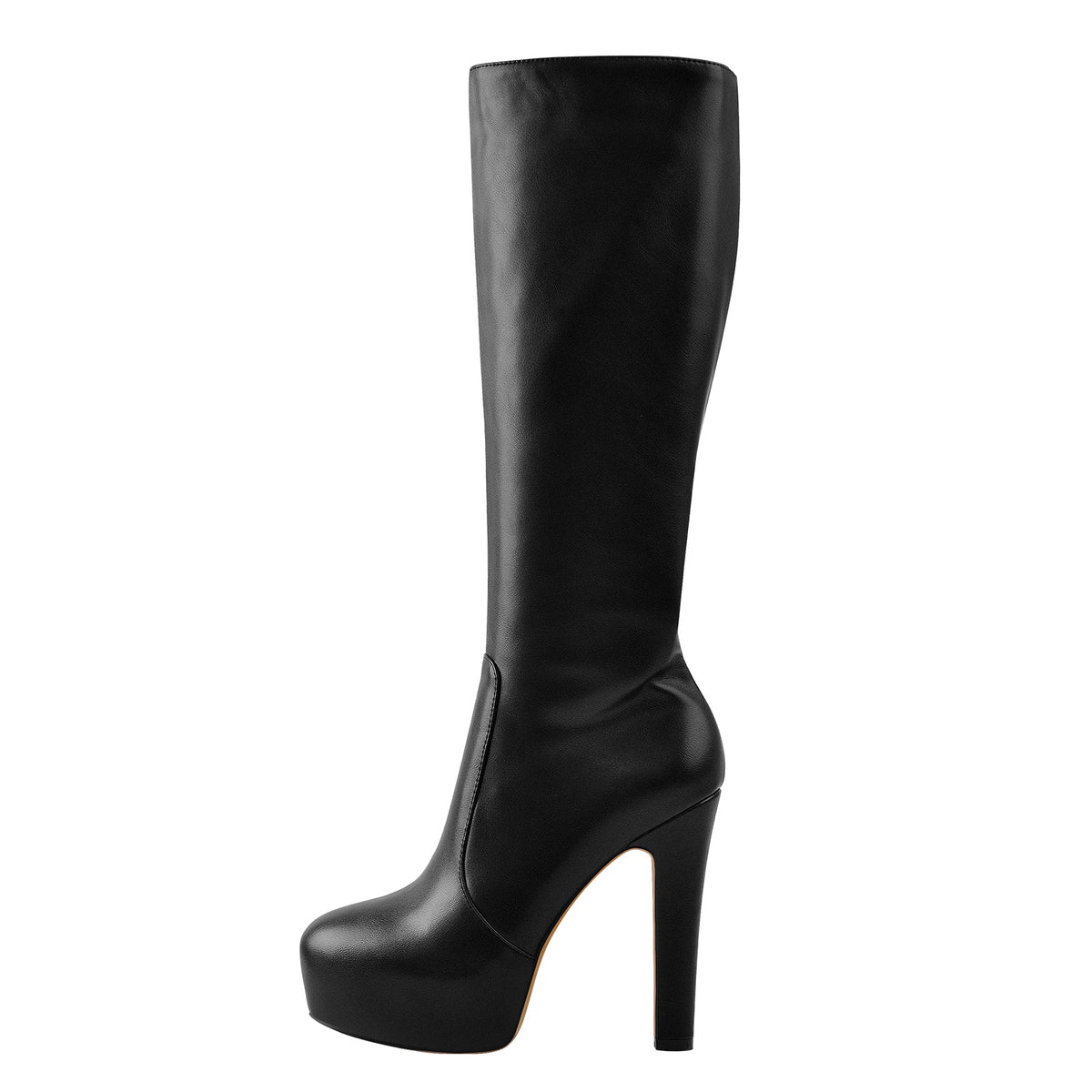 Platform High Heel Zipper Knee High Boots - Onlymaker Featured