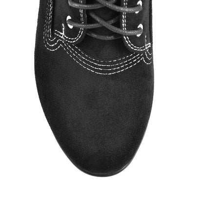 Platform Lace Up Elastic Chunky Heel Ankle Boots - Onlymaker Everyday