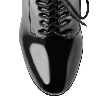 Lace Up Platform Round Toe Chunky Heels Ankle Boots - Onlymaker Signature