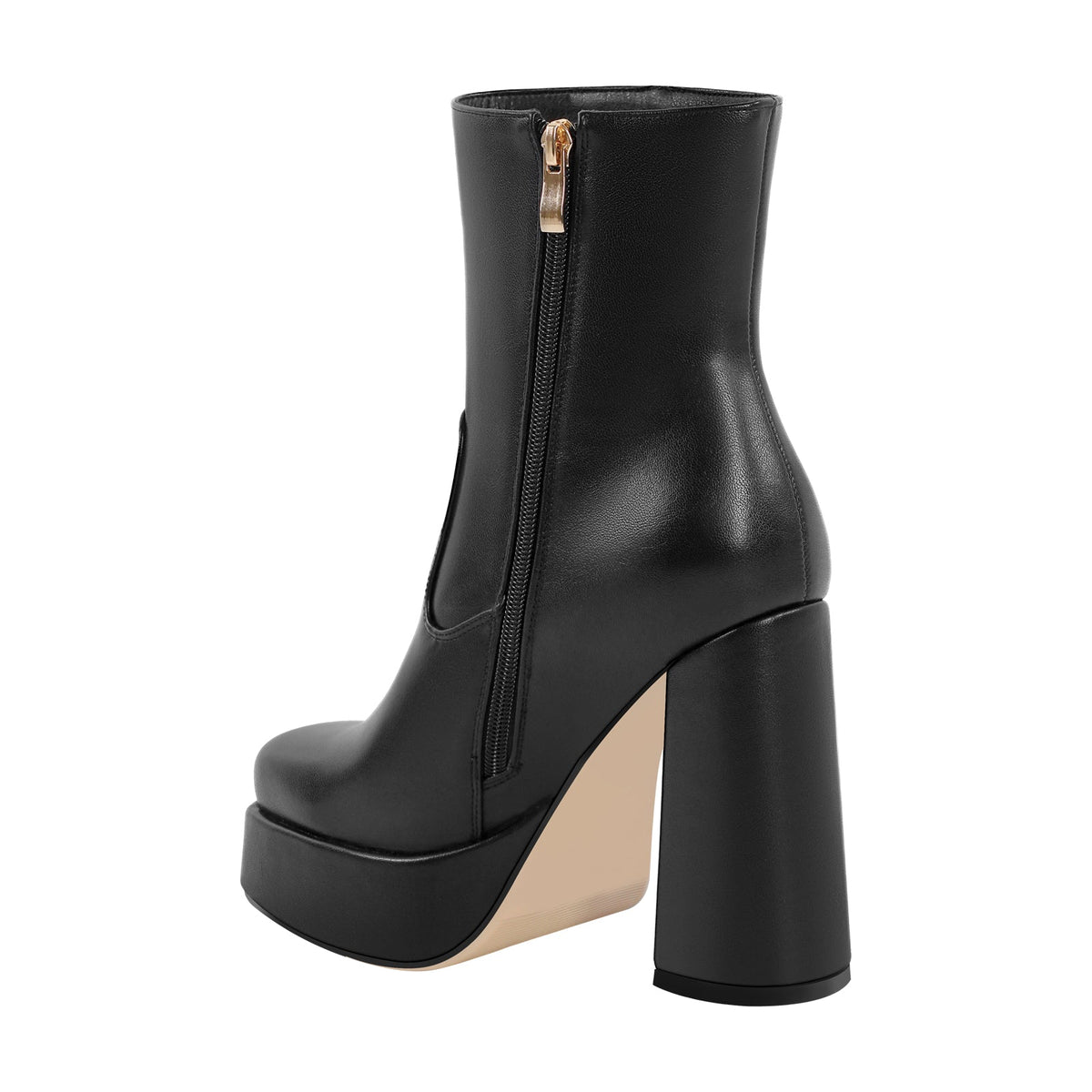 Platform Square Toe Chunky Heel Ankle Boots - Onlymaker Best Seller