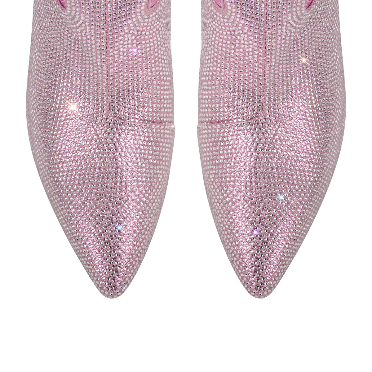 Pointed Toe Stiletto Rhinestone Over The Knee Boots - Onlymaker Smart Buy