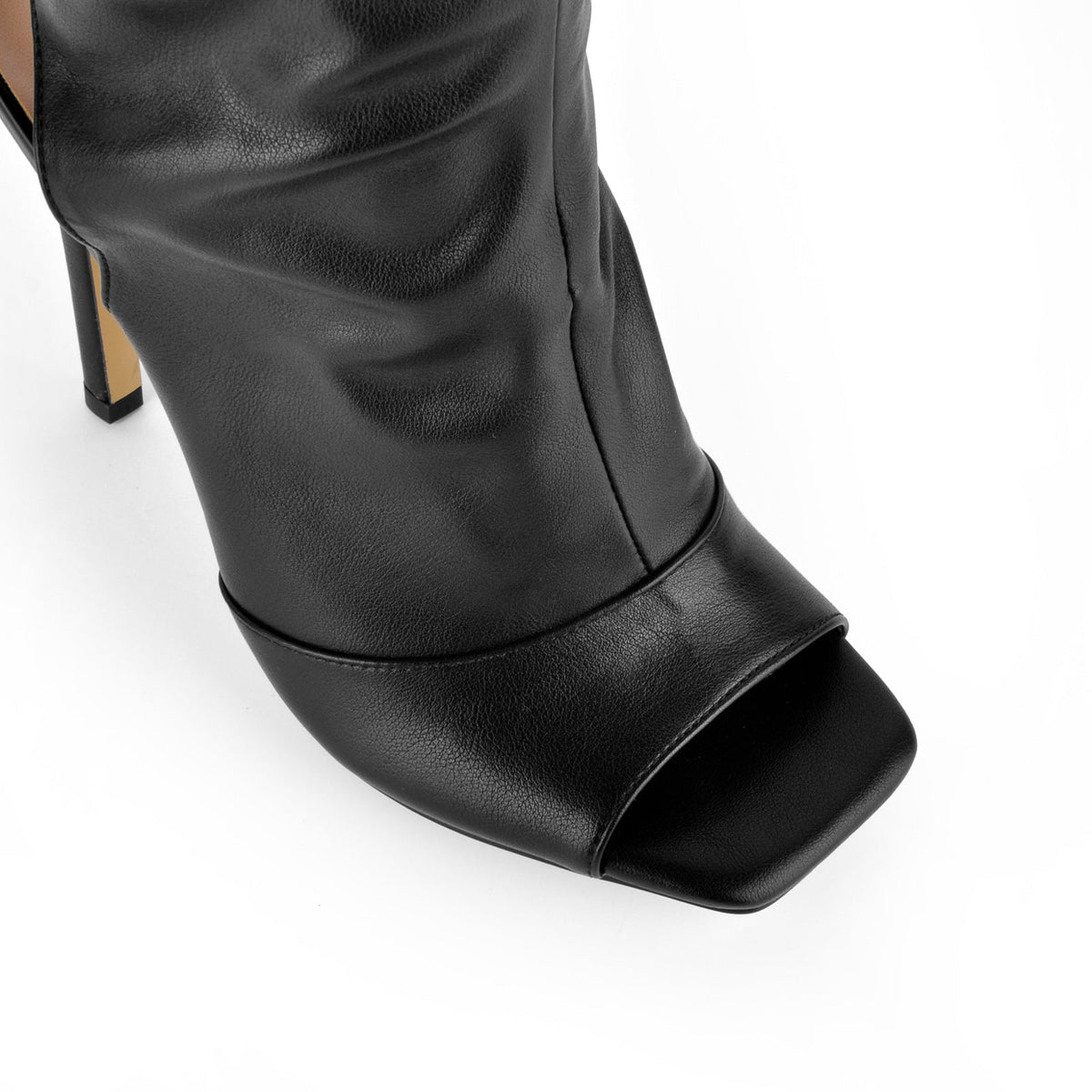 Open Square Toe Lace-up Thigh High Boots - Onlymaker Smart Buy