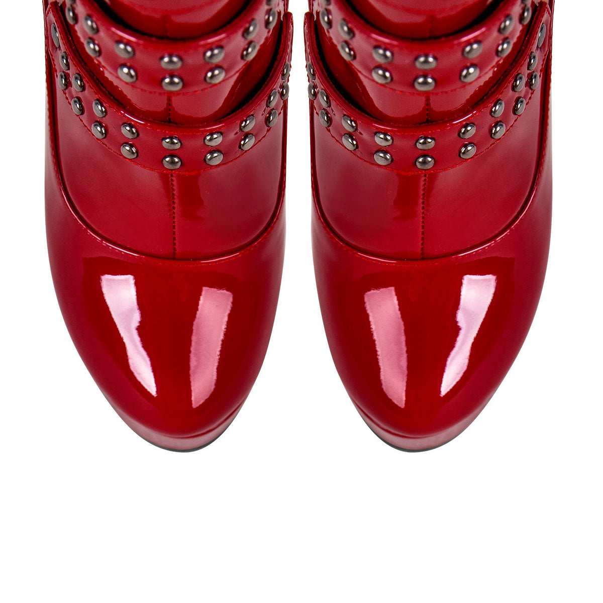 Buckles Round Toe Stilettos Over The Knee Platform Boots - Onlymaker Best Price