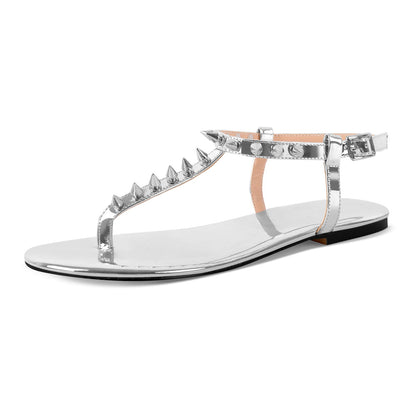 Studded Clip-On Toe Slippers - Onlymaker Featured